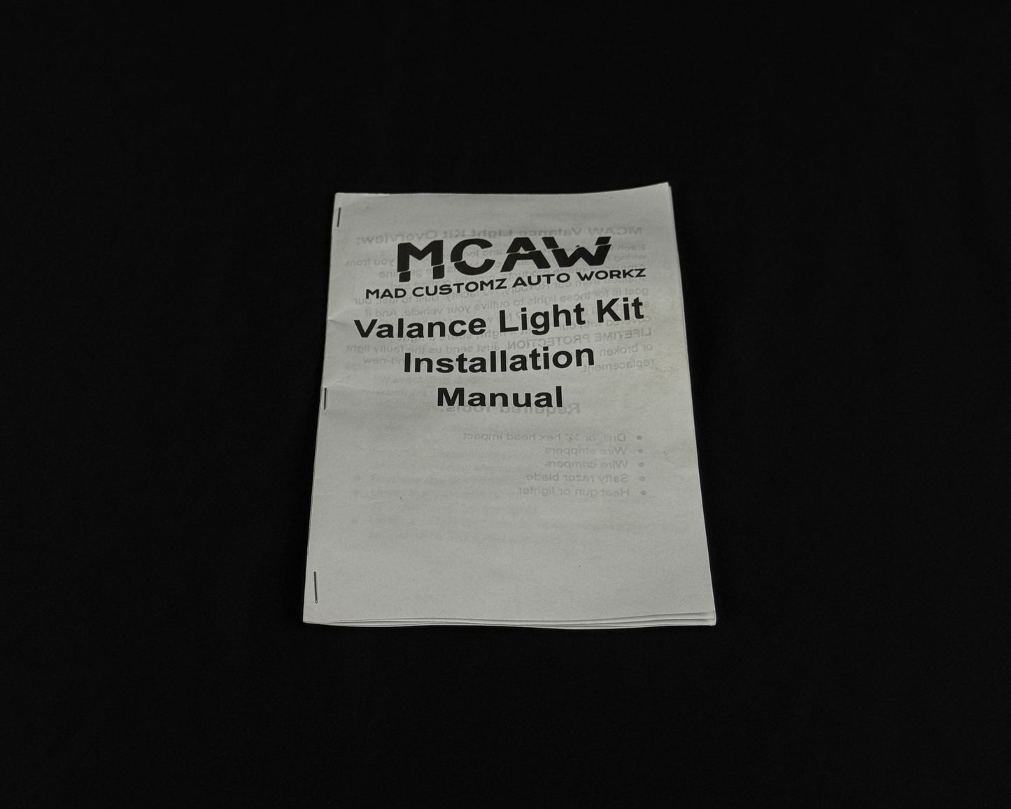 MCAW PRO SERIES Valance Light Kit