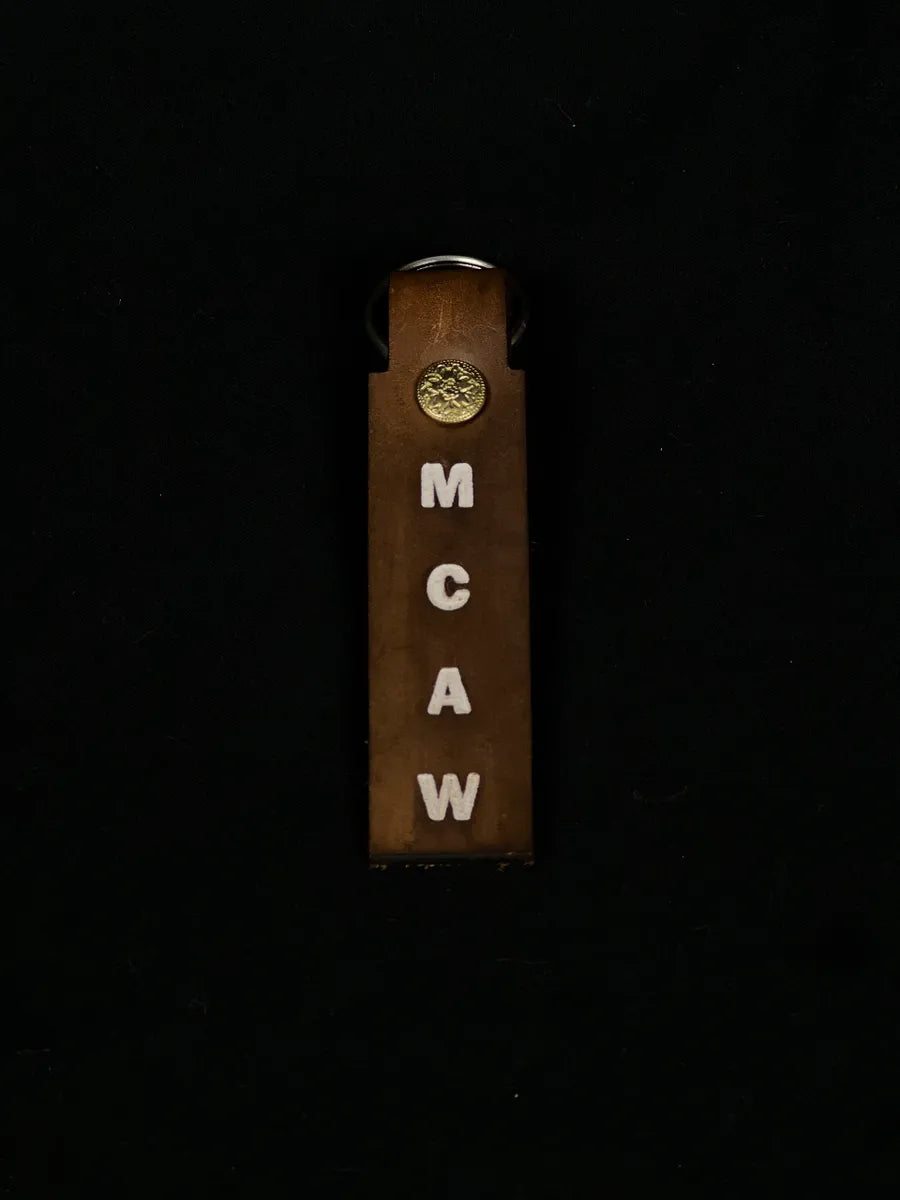 "MCAW" Leather Key Tag