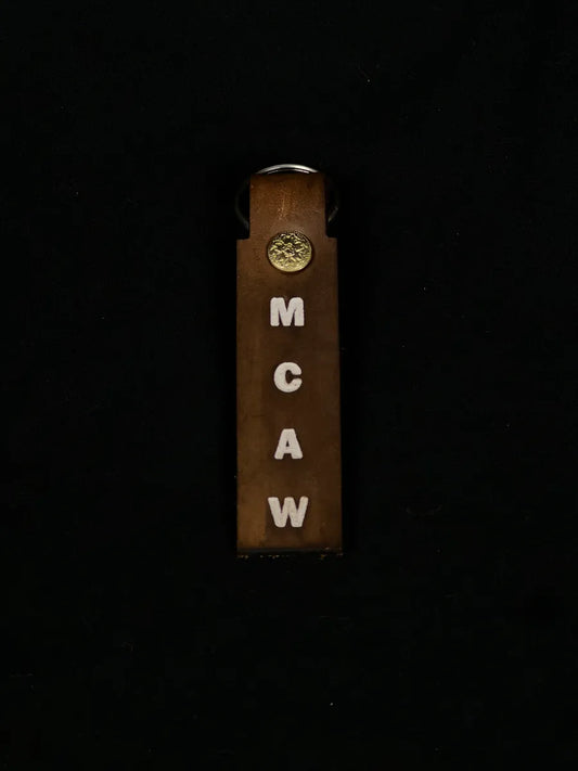 "MCAW" Leather Key Tag